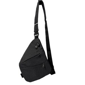 LPND Anti-Theft Sling Bag Crossbody Chest Bag, Black New